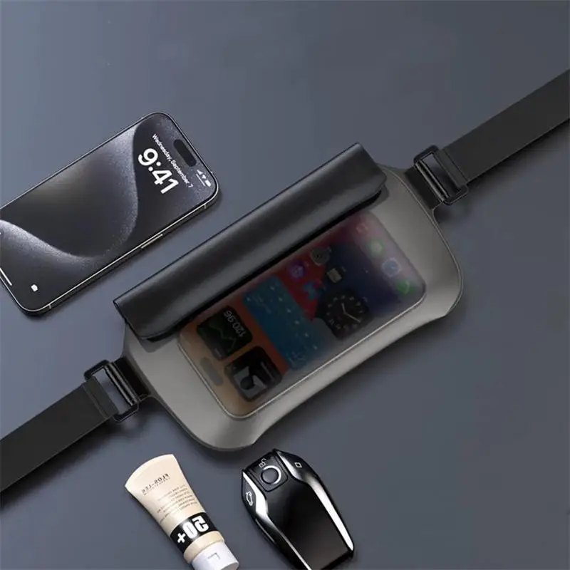 Bolsa impermeable para móvil con pantalla táctil ajustable de cintura - imagen 5