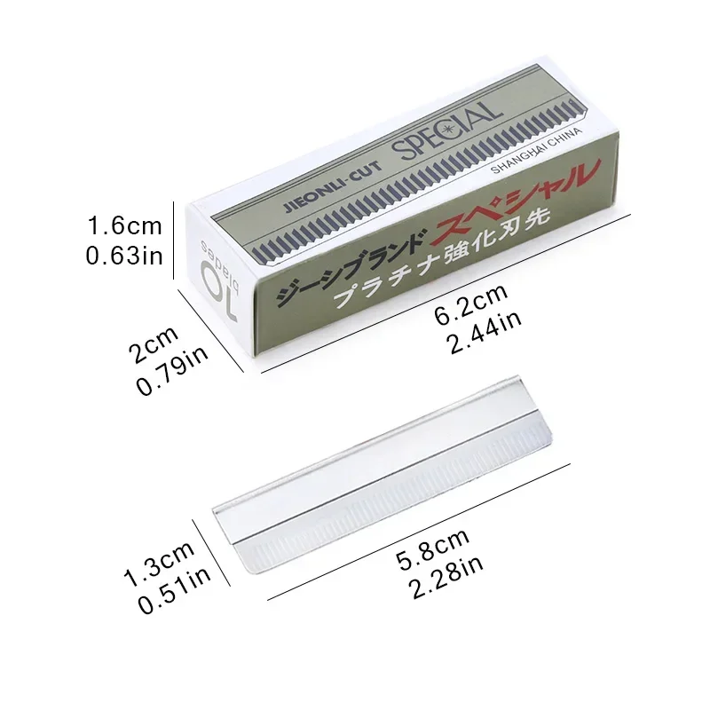 Maquinilla de afeitar para cejas, 20 piezas, recortador de cejas, removedor de pelo de acero inoxidable, afeitadora facial para mujer, cuchillo de depilación, herramientas de maquillaje - imagen 5