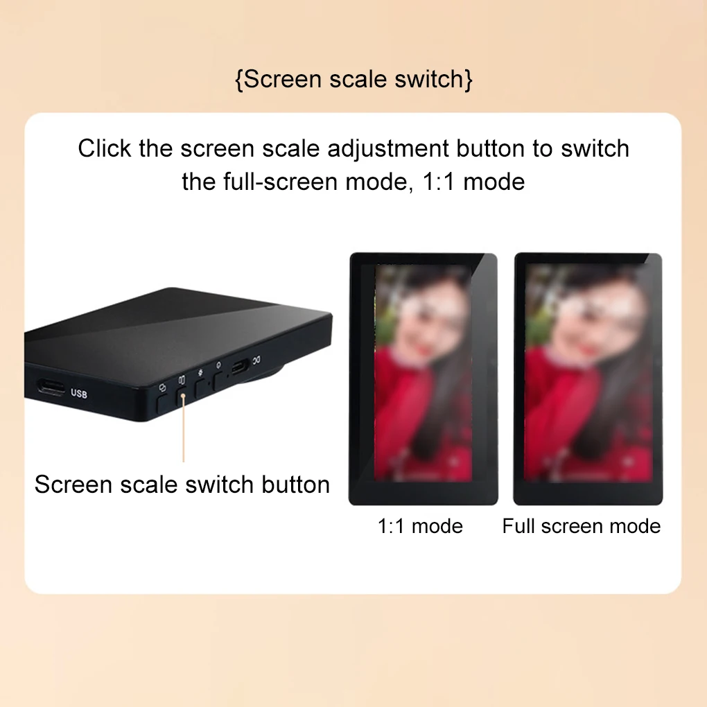 Monitor de Selfie inalámbrico para Android, pantalla de Monitor de Selfie inalámbrico en vivo con pantalla de espejo, Monitor de Selfie de transmisión en vivo Vlog - imagen 2