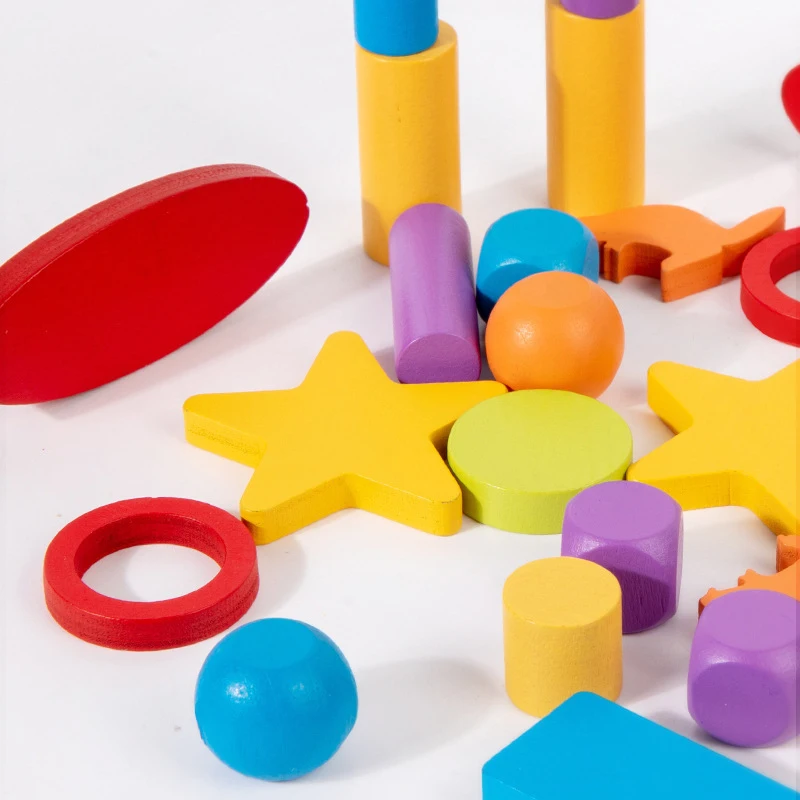 Juego Montessori de madera – Rompecabezas de equilibrio para dos - imagen 5