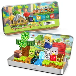 Bloques magnéticos STEM con caja portátil – Juego educativo para niños