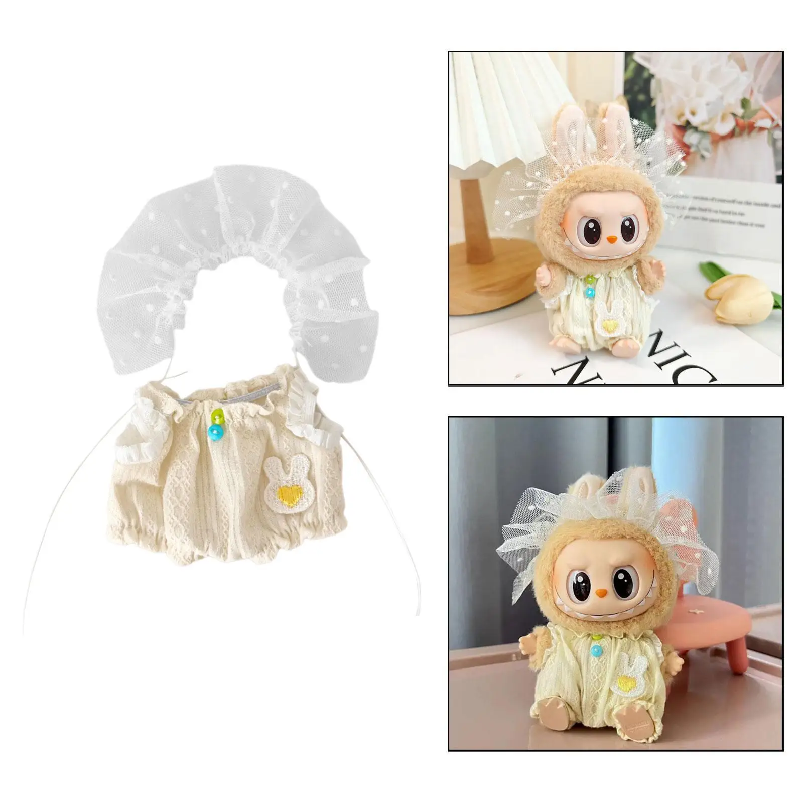 Doll Costume Playsuit for Kids Birthday Gift And Photo Props for 5.91inch Doll