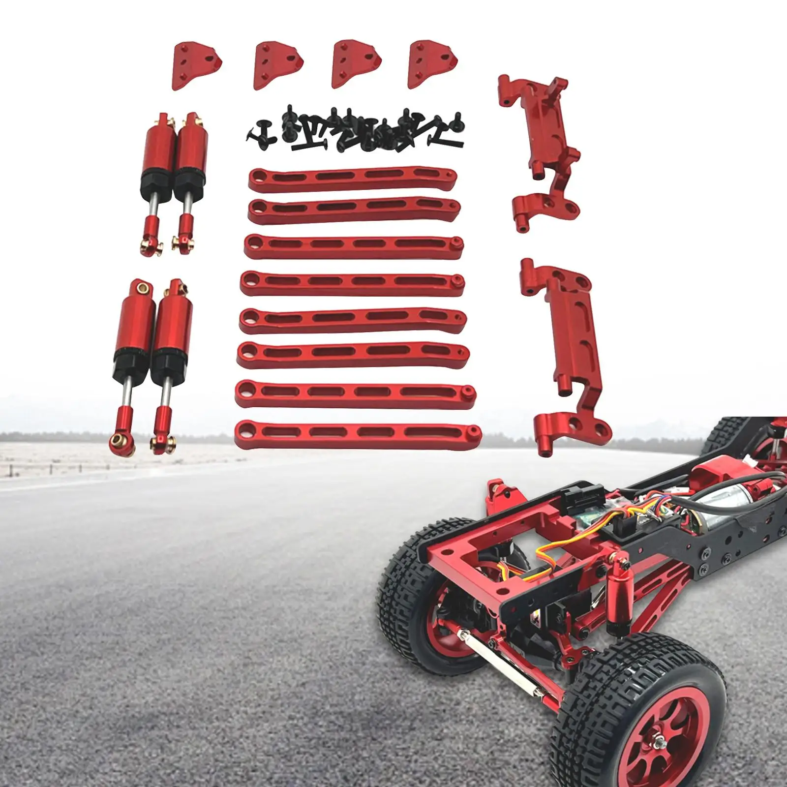 1:12 RC Car Metal Upgrade Kits Car Model Replacements Parts Accessories Shock Mount for MN78 MN168 DIY Modified Truck Hobby Car