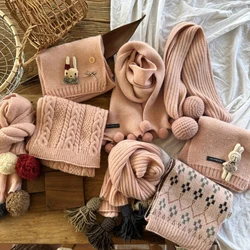 Bufanda tejida de invierno para niñas MILANCEL – Diseño conejito