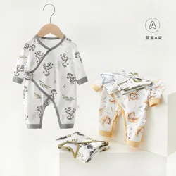 Pelele de algodón puro para bebé – Estampado mariposa neonatal