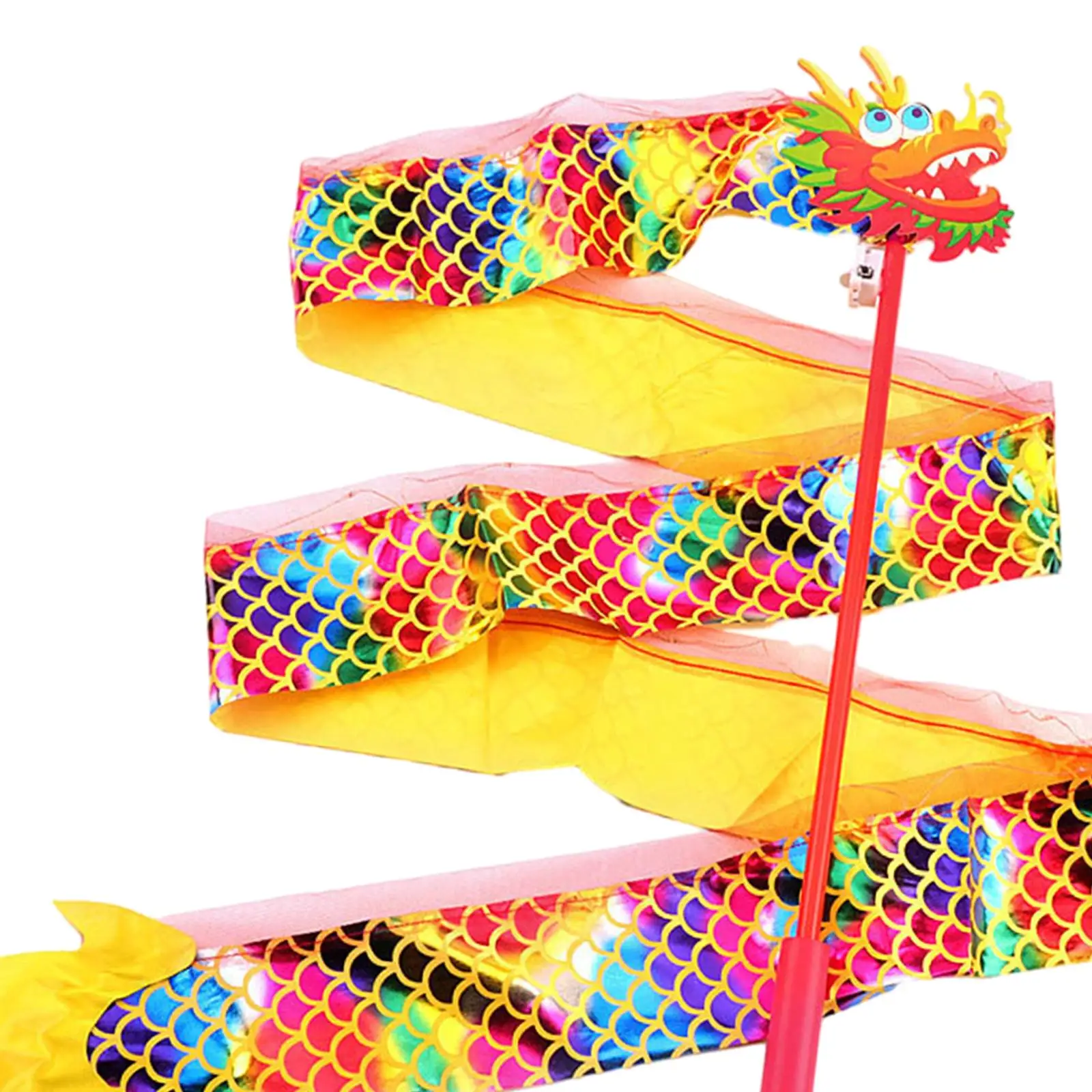 Glowing Dragon, Ribbon Dragon Dances Ribbons, Wedding Gift Party Supplies Ornament Dance Ribbon Streamers Rainbow Decorations,