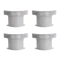 4pcs Silver
