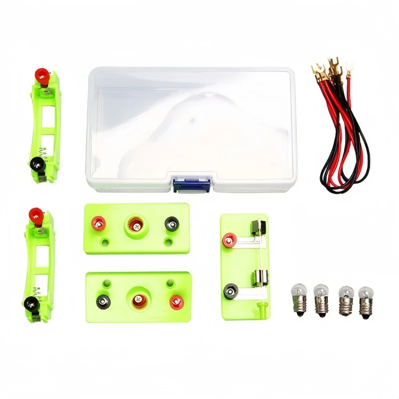 Sin batería, circuito Simple, serie de tecnología, caja de experimentos paralelos, juguete, equipo de experimentos científicos, circuito de soporte de lámpara pequeño - imagen 5