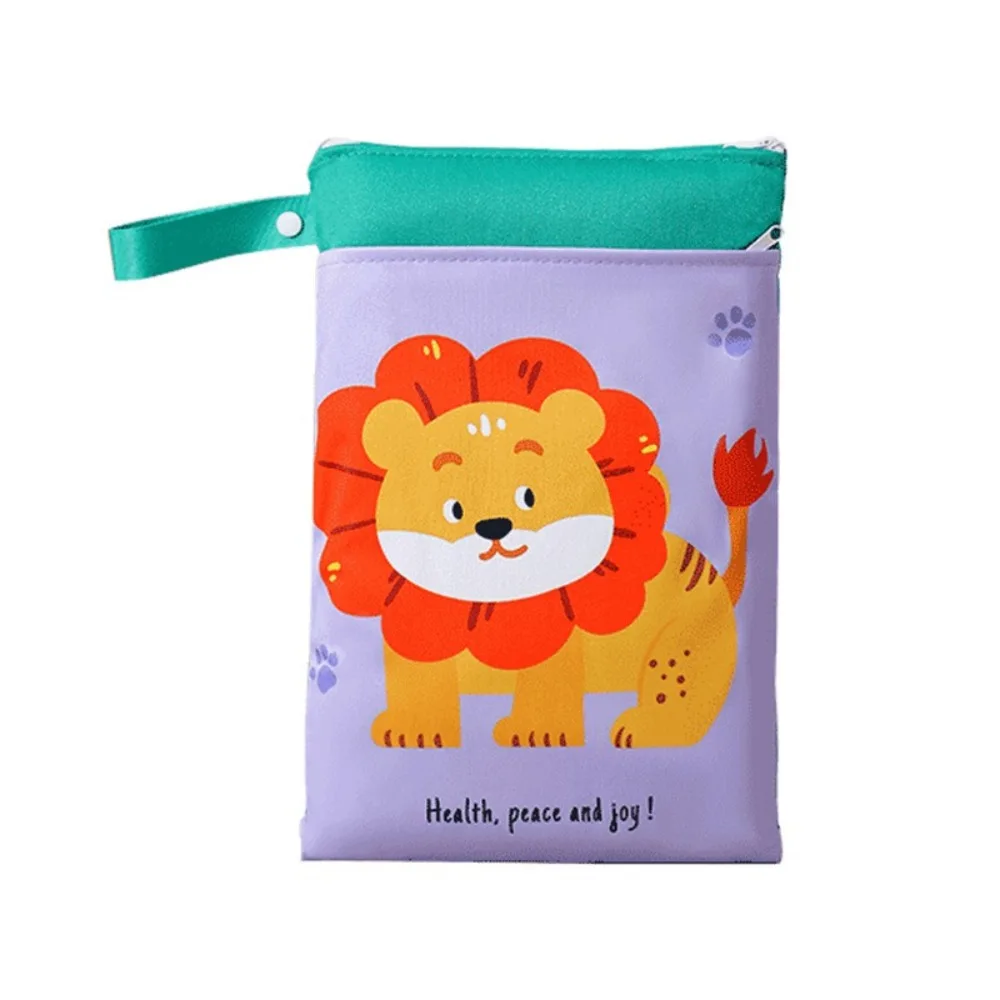 Bolsas secas y húmedas reutilizables de gran capacidad, bolsa de almacenamiento colgante para cuna multifuncional portátil, bolsa de almacenamiento impermeable - imagen 5