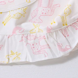 Vestido de algodón con volantes para niñas – Ideal verano