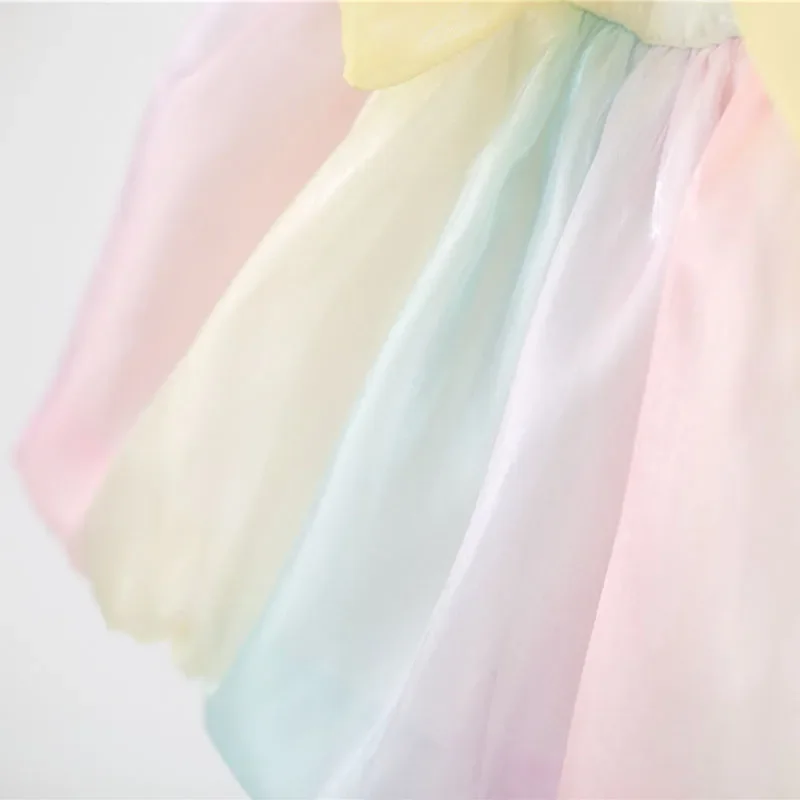 Conjuntos de 2 piezas de verano para bebés, ropa para niños, moda coreana para niñas, vestidos de lujo sin mangas con bonito lazo + vestido de princesa con sombrero para el sol B131 - imagen 4