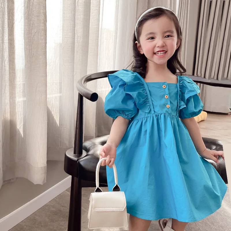 Vestido princesa niña algodón - vista principal