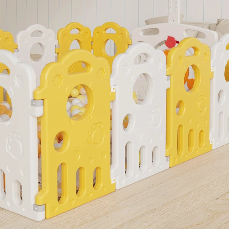 EG305: Parque infantil de interior, tapete para gatear para niños pequeños, valla de seguridad para el hogar |   Zona a prueba de niños, tapete para gatear seguro, portátil - imagen 4