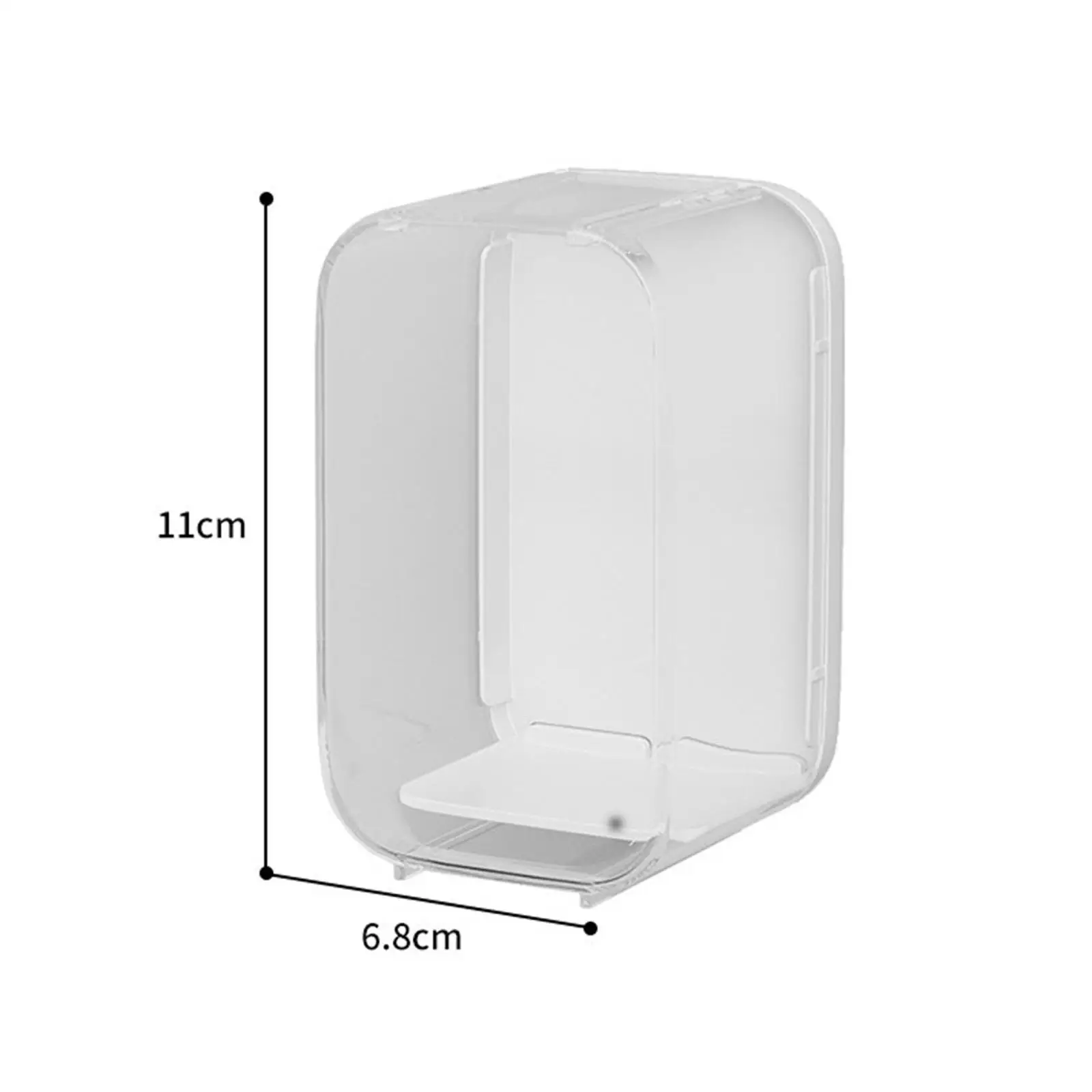 Display Case for Collectibles Dustproof Souvenirs Toys Dolls Miniature Figurines Countertop Stackable Showcase Organizer Cabinet