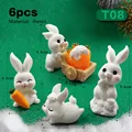6pcs Xmas Rabbit-T08