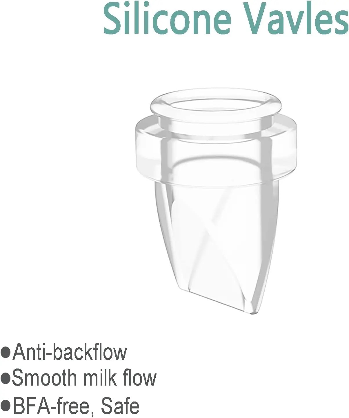 Repuestos extractor leche materno – Válvulas silicona y brida 24mm - imagen 3