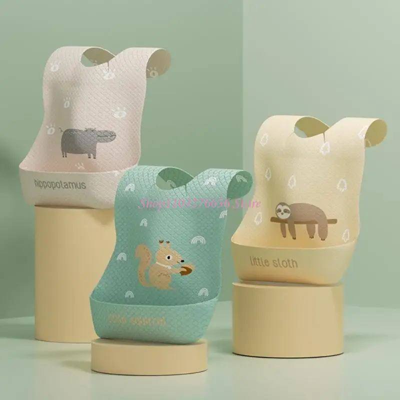 Baberos desechables de tela no tejida – Impermeables para bebé - imagen 5