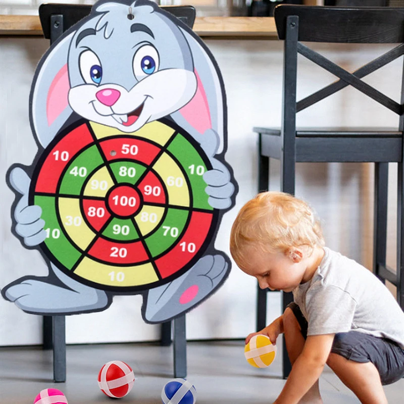 Montessori Dart Board Target Sports Game Toys For Children 4 To 6 Years Old Outdoor Toy Child Indoor Girls Sticky Ball Boys Gift - imagen 3