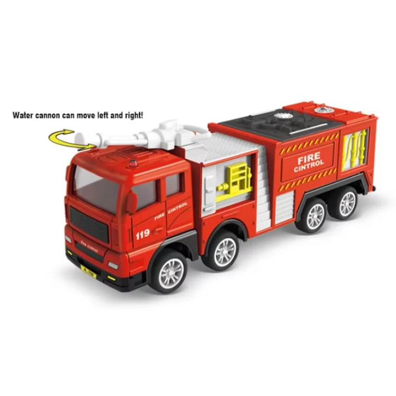 Camión de bomberos telescópico de inercia para niños, rescate acuático - imagen 3