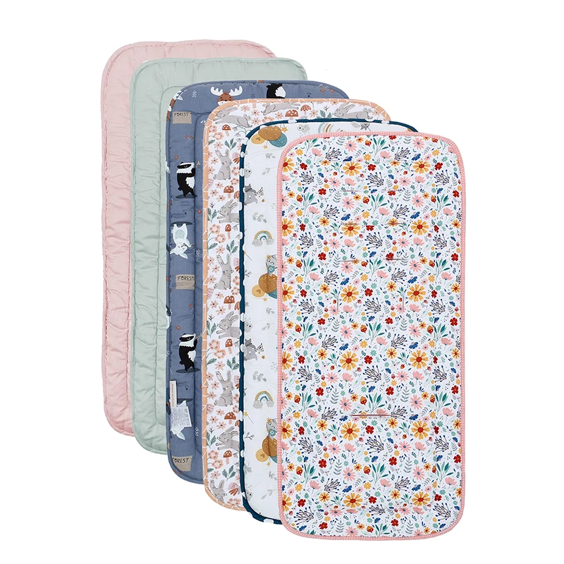 Cómoda almohadilla de algodón para cochecito de bebé, cojín de asiento suave General para las cuatro estaciones, alfombrilla para asiento de carrito para niños, cojín para cochecito de 0 a 27M - imagen 2