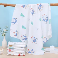 Manta muselina algodón para bebé recién nacido – Estampado suave