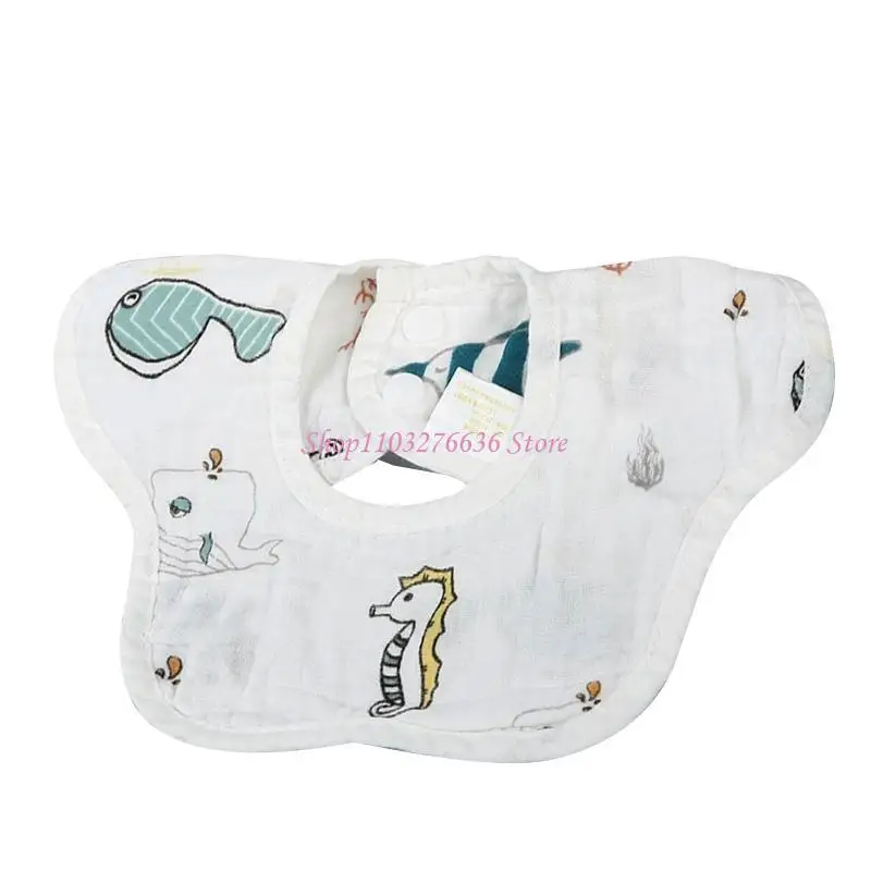 Babero infantil giratorio 360° de tela suave