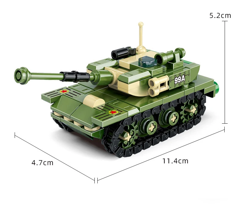 Juego de construcción militar con tanques y soldados infantiles - imagen 2