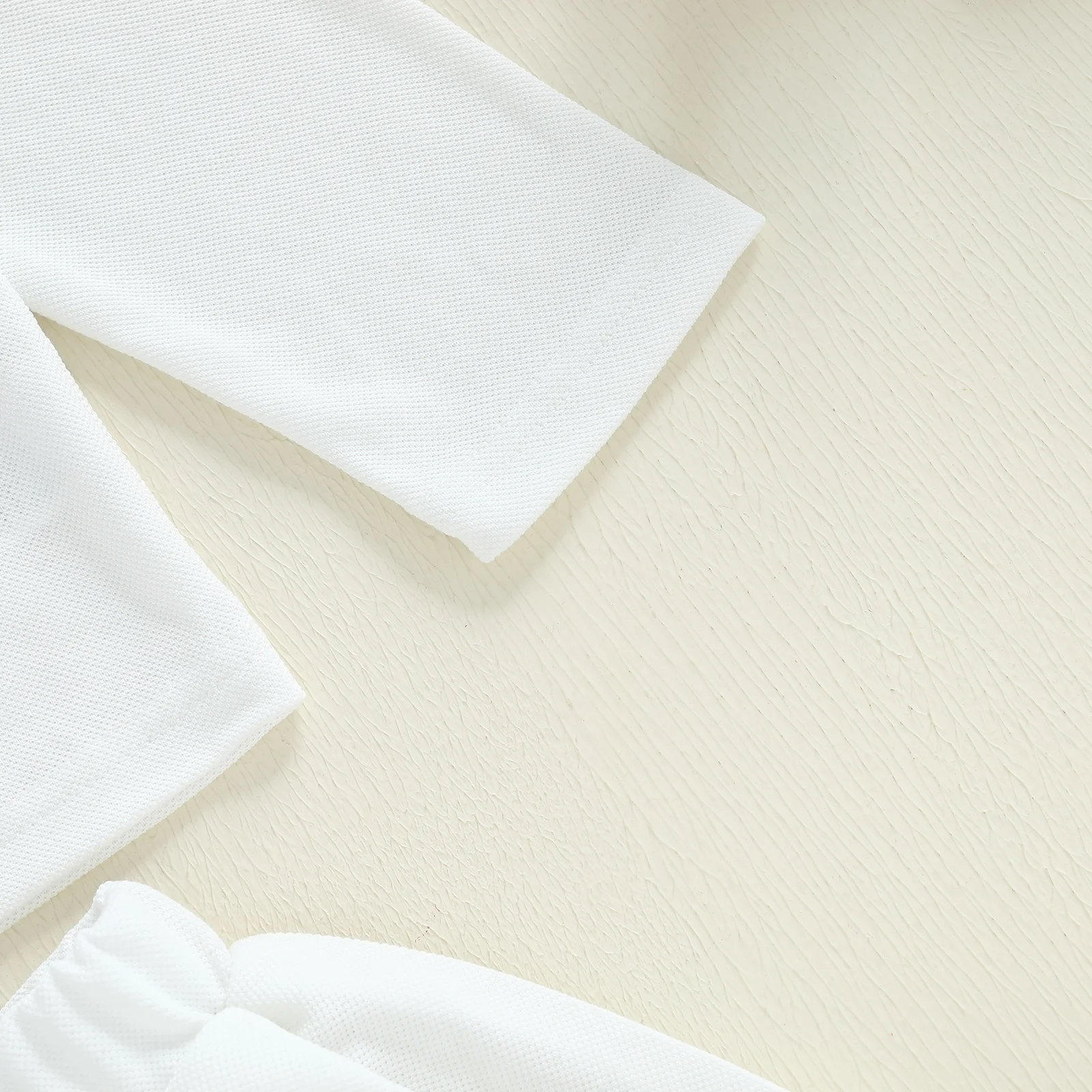 SUNSIOM Conjunto de 2 piezas de sudadera de solapa de manga larga con bordado de lazo y falda plisada de una línea para niña pequeña - imagen 4