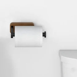 Soporte de papel higiénico aluminio para pared diseño moderno