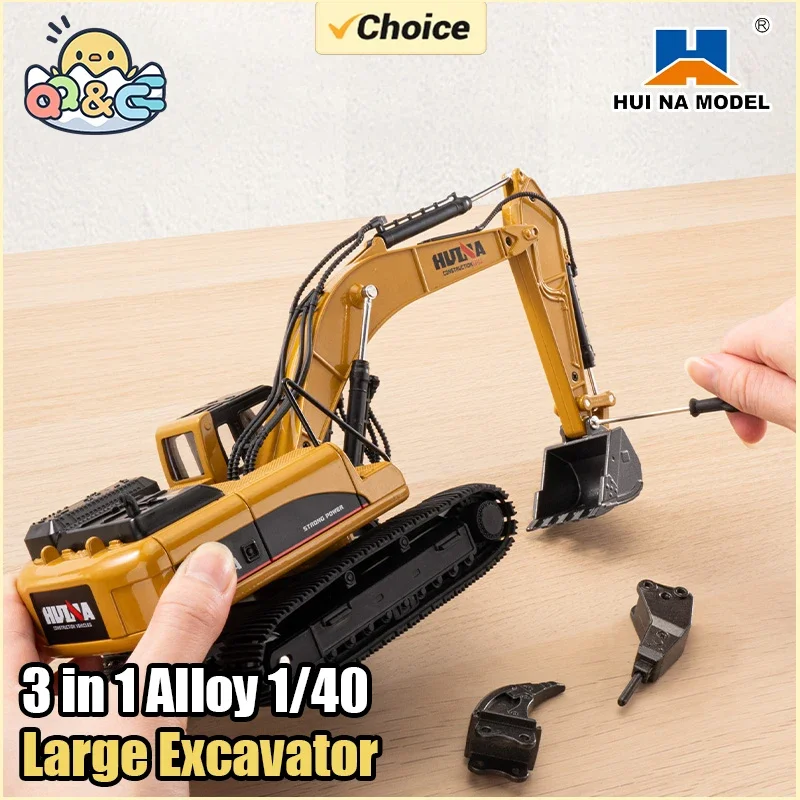 HUINA 1910 Camión Excavadora de Juguete 1/40 – Regalo para Niños - imagen 2