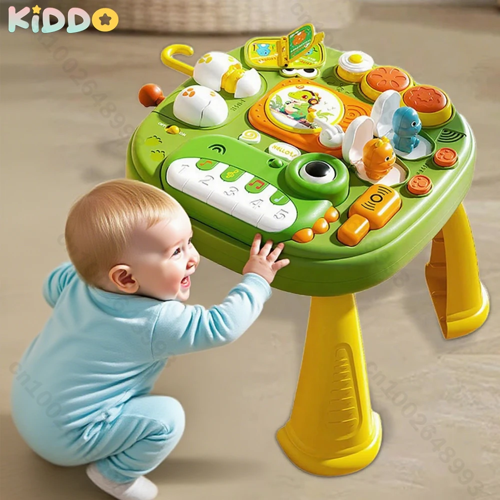 Mesa de tablero ocupada para niños, juguetes mensuales, Educación Temprana, juegos de sonido/luz, entrenamiento de Motor, juguetes educativos sensoriales portátiles