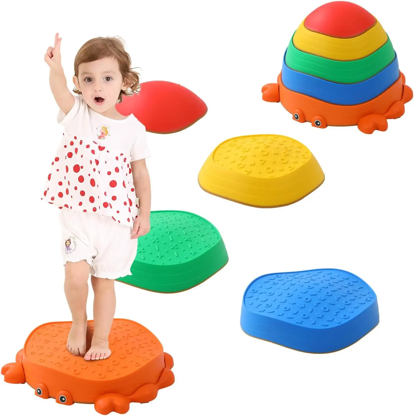 UBRAVOO Piedras de equilibrio para niños antideslizantes - imagen 4