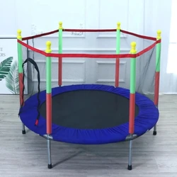 Trampolín infantil con red de seguridad para interiores