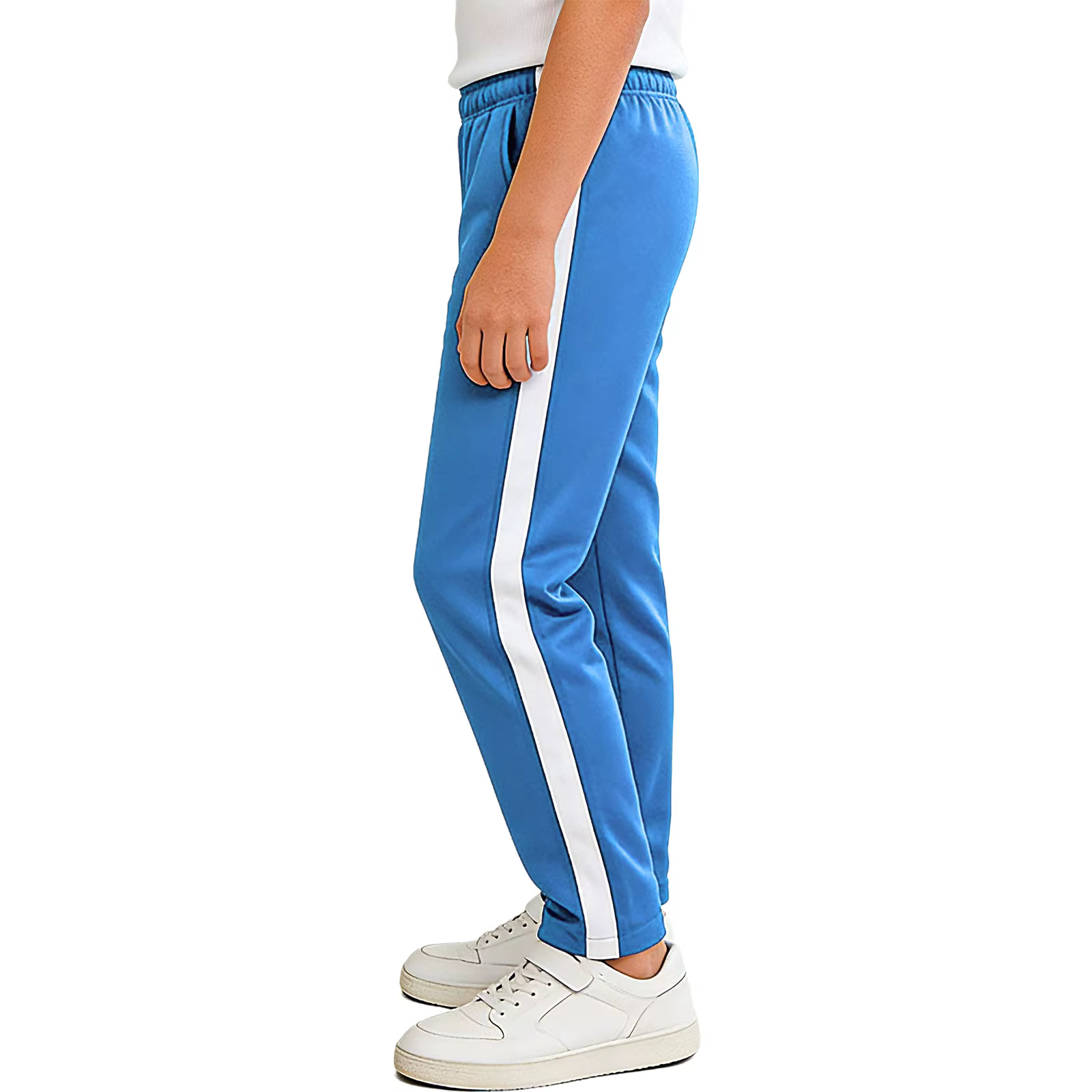 Pantalones deportivos unisex con rayas – Cintura elástica y bolsillos - imagen 4