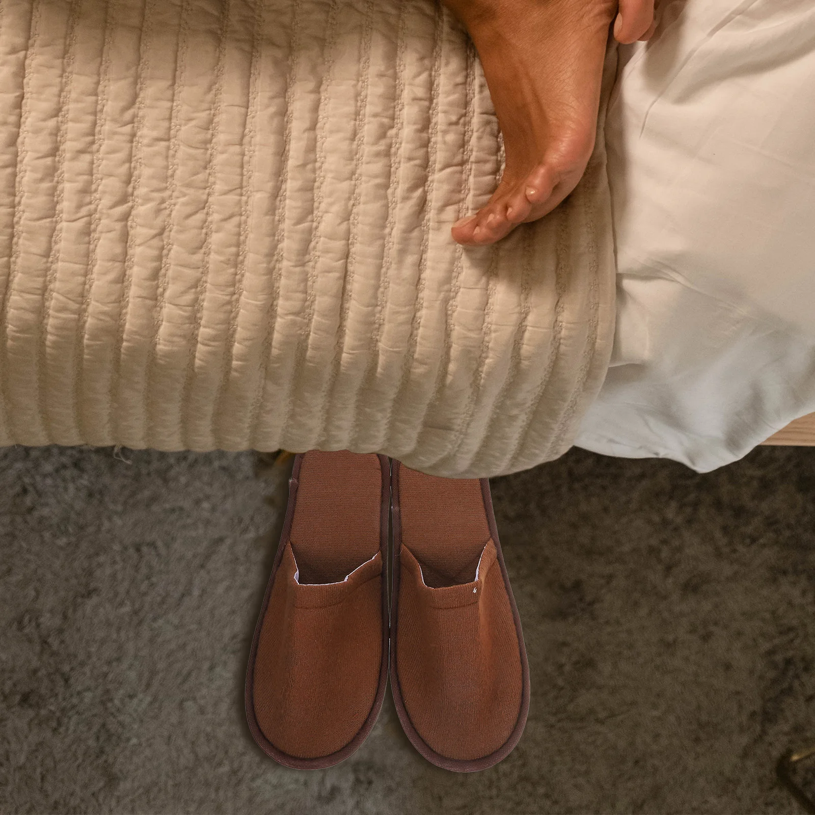 Zapatillas de lana Coral para niños, desechables, suaves, transpirables, para Hotel, hogar, Spa, invitados, zapatillas de viaje para interiores, casa práctica - imagen 2