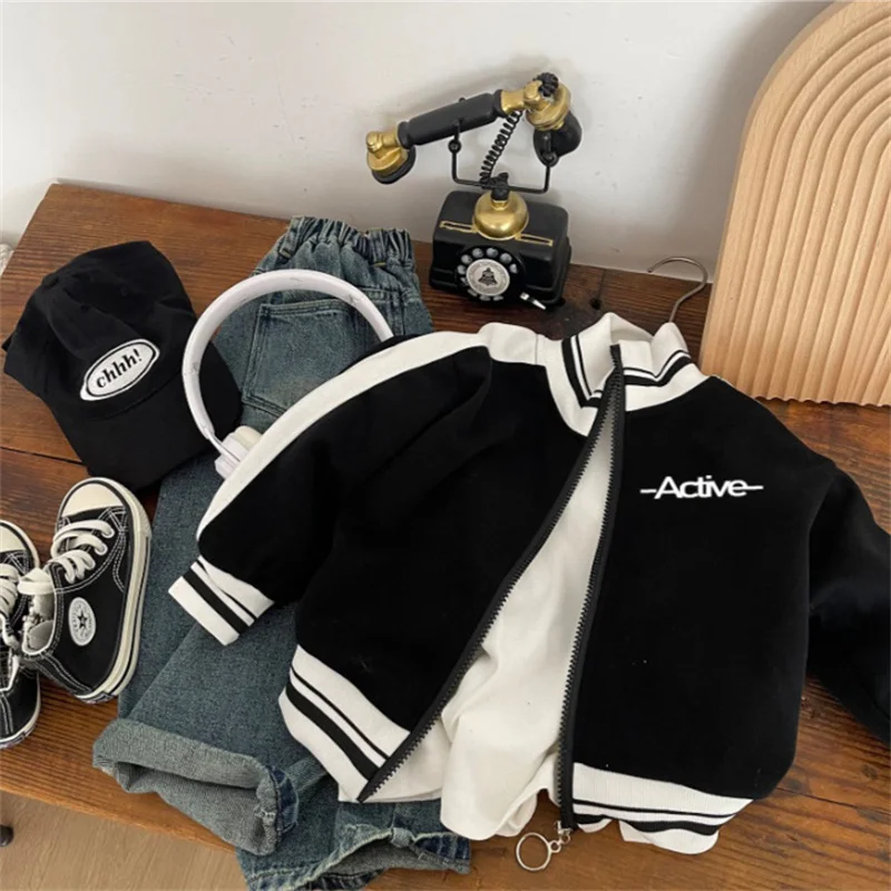 Chaqueta béisbol niño – Abrigo ligero primavera/otoño - imagen 3