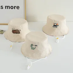 Sombrero bucket de algodón para bebé – Dibujos animados verano