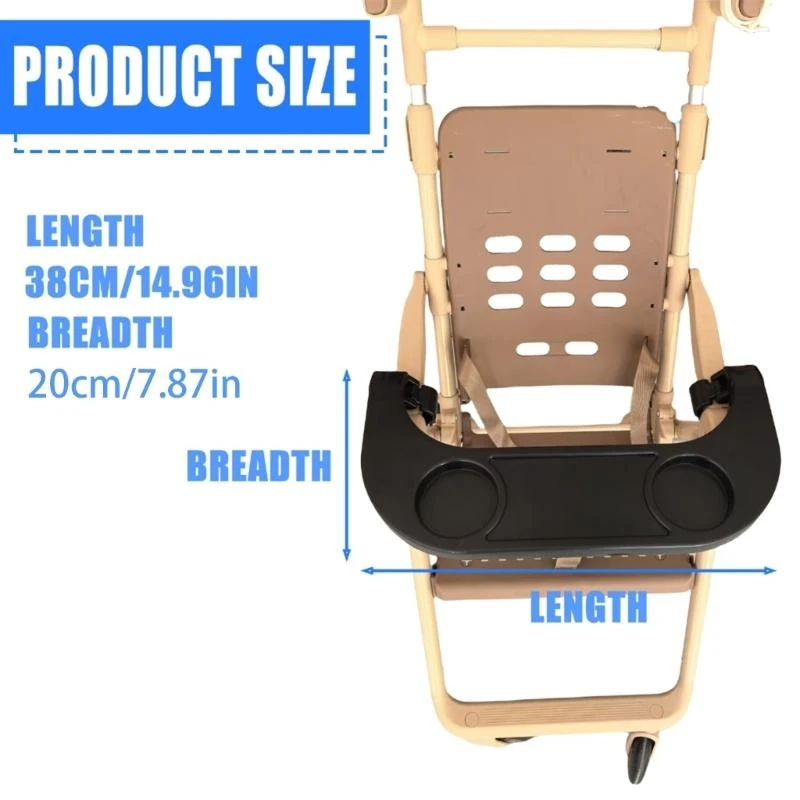 Cochecitos bebé M76C, cena, bandeja comida, plato, cochecitos, portavasos para botella leche - imagen 5