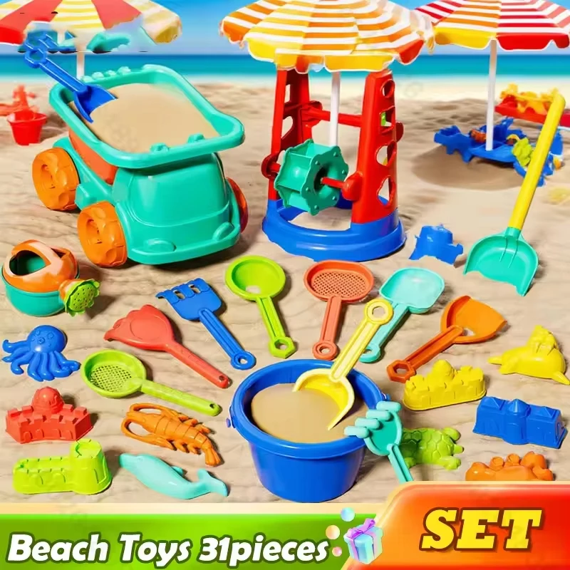 Set playa niños: cubo, pala y moldes de arena - imagen 4