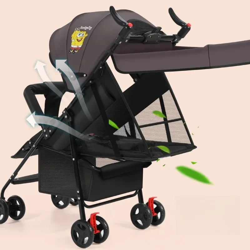 Cochecito ligero reclinable y plegable para bebé - imagen 4