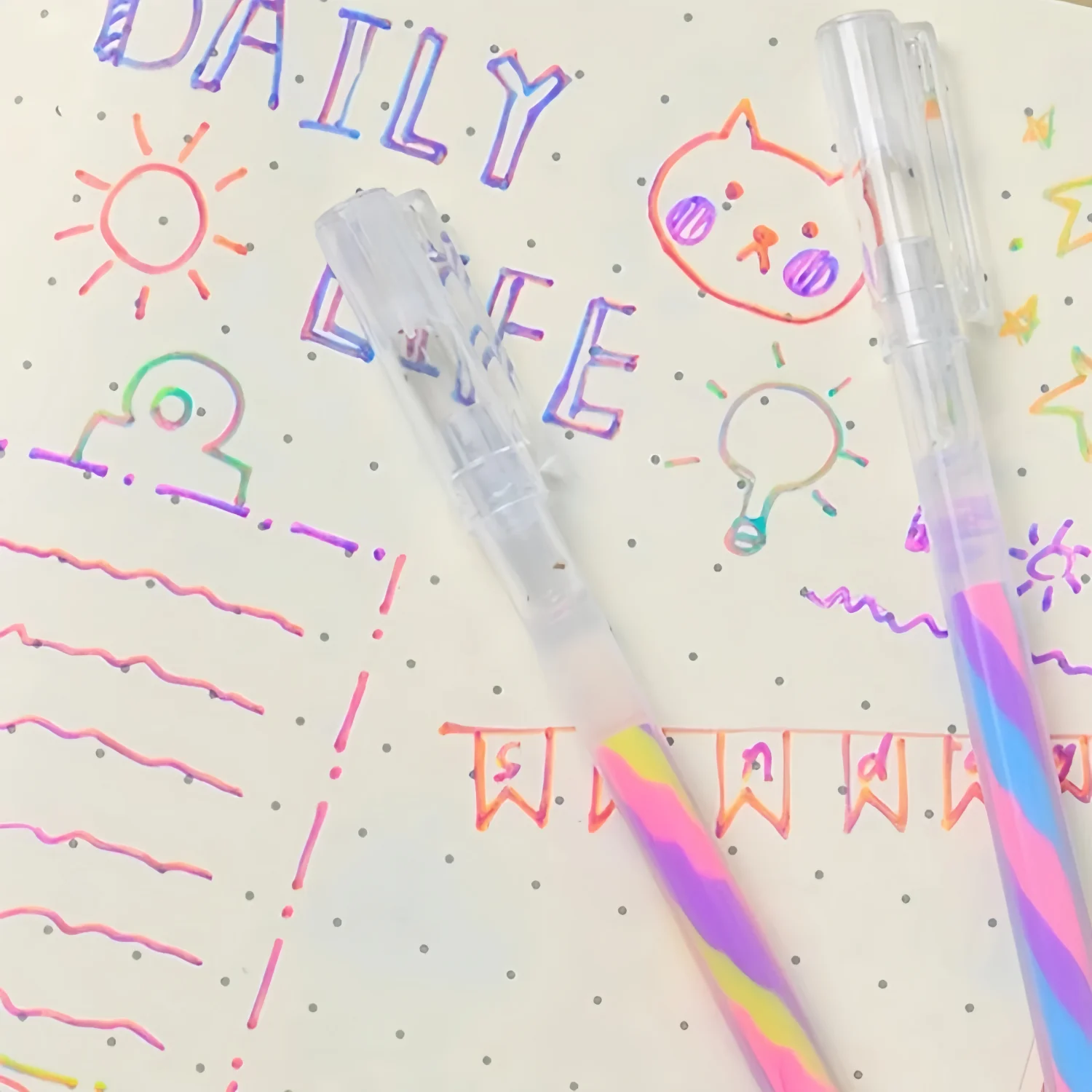 Bolígrafos gel mágicos cambiantes de color Kawaii para colorear - imagen 2