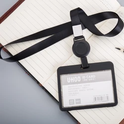 Tarjeta de pecho para estudiantes, permiso de trabajo, anillo colgante, tarjetero, insignia de trabajo de PVC, funda para tarjeta de marca de fábrica