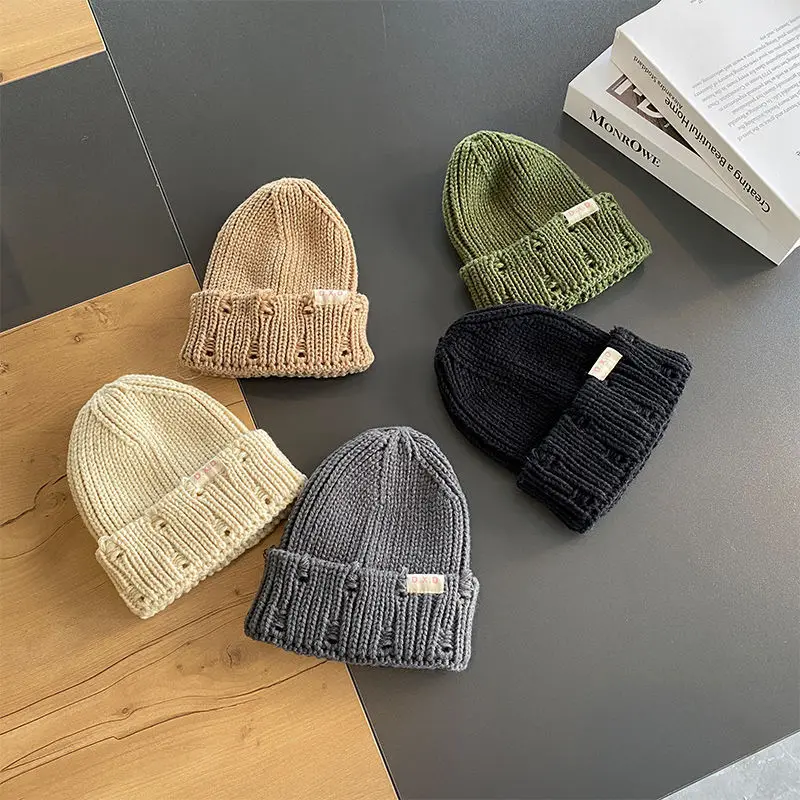 Gorros de invierno suaves acrílicos para niños y niñas - imagen 2
