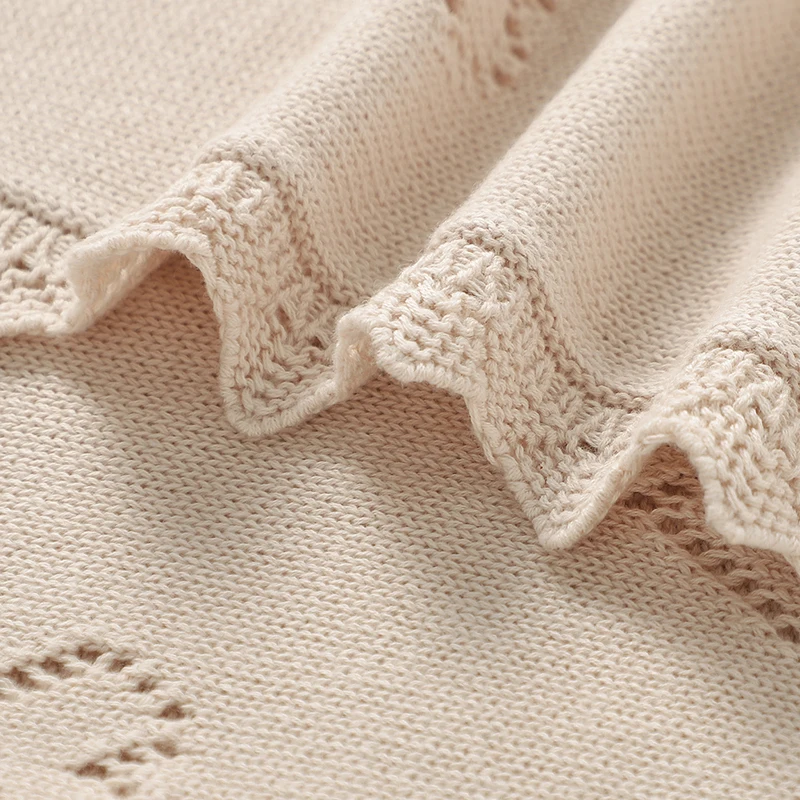 Mantas tejidas para bebé, 90x70cm, algodón ultrasuave, edredón para recién nacidos, niños y niñas, cochecito, ropa de cama, manta envolvente, cosas para dormir - imagen 5