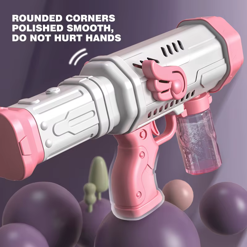 Pistola automática de burbujas para niños – Juguete exterior - imagen 4