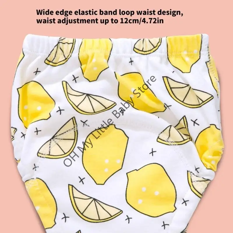 M76C Patrón dibujos animados Ropa interior entrenamiento para niños pequeños Pantalones pañales a prueba fugas - imagen 4