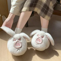 Pantuflas de felpa suave antideslizantes para niña – Invierno