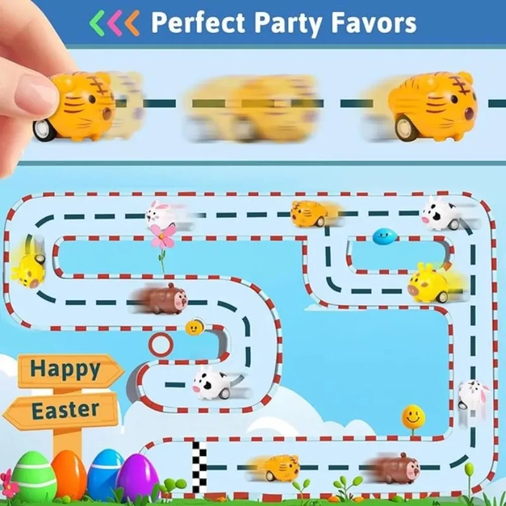 Coches de fricción con animales – Juguetes infantiles sin pilas - imagen 2