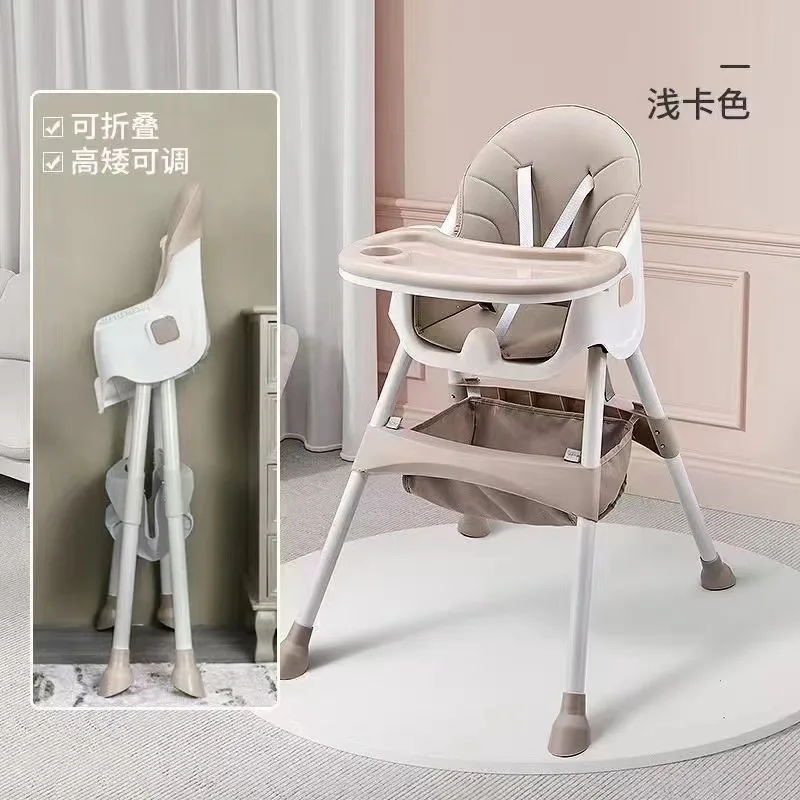 Mesa de comedor multifuncional, silla de mesa de comedor, mesa de comedor para bebé, silla plegable portátil para bebés y niños - imagen 3