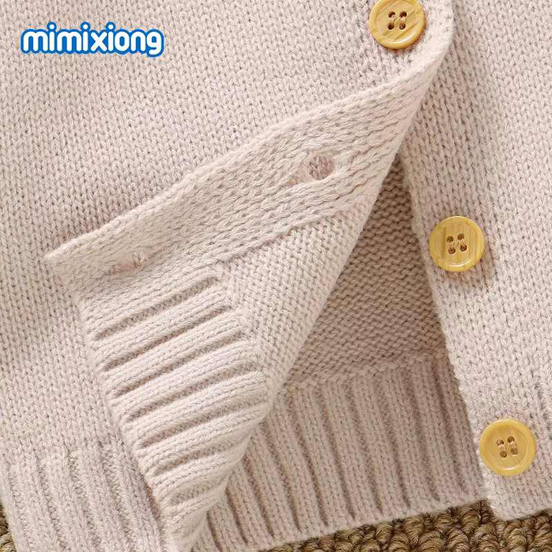 Conjunto cárdigan y mono rojo para niña – Puericultura moderna - imagen 3